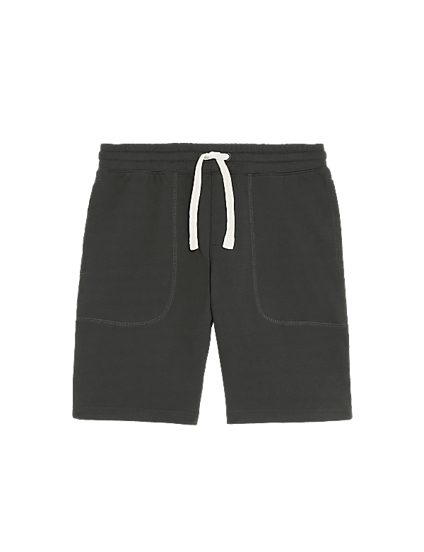 Pure Cotton Drawstring Jersey Shorts