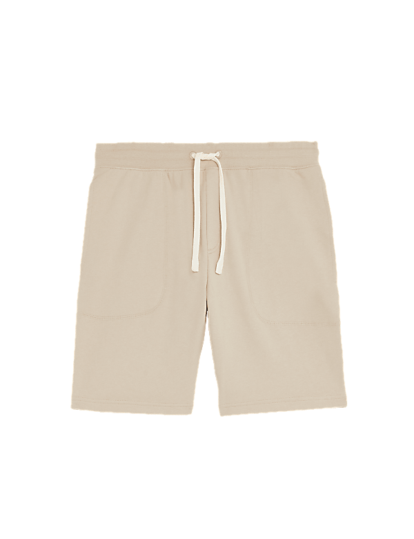 Pure Cotton Drawstring Jersey Shorts