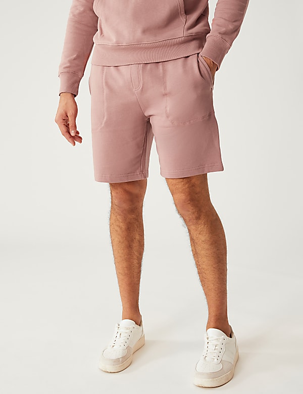 Pure Cotton Drawstring Jersey Shorts