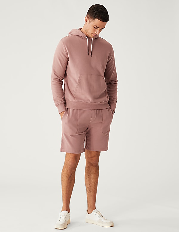 Pure Cotton Drawstring Jersey Shorts
