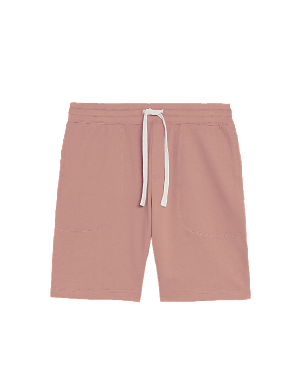 Pure Cotton Drawstring Jersey Shorts
