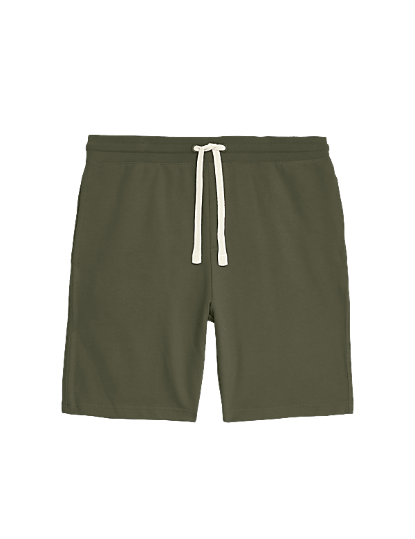 Pure Cotton Drawstring Jersey Shorts