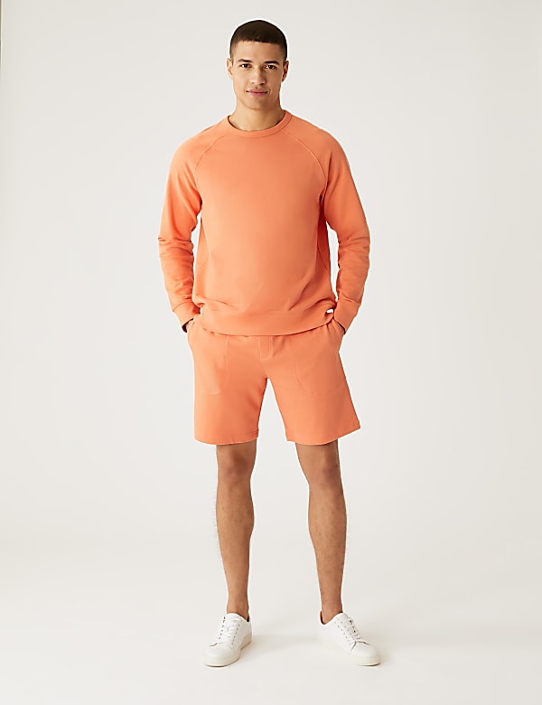 Pure Cotton Drawstring Jersey Shorts