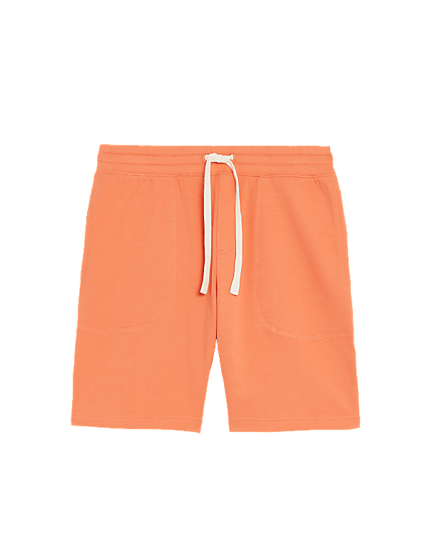 Pure Cotton Drawstring Jersey Shorts