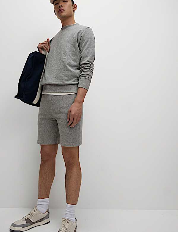 Pure Cotton Drawstring Jersey Shorts