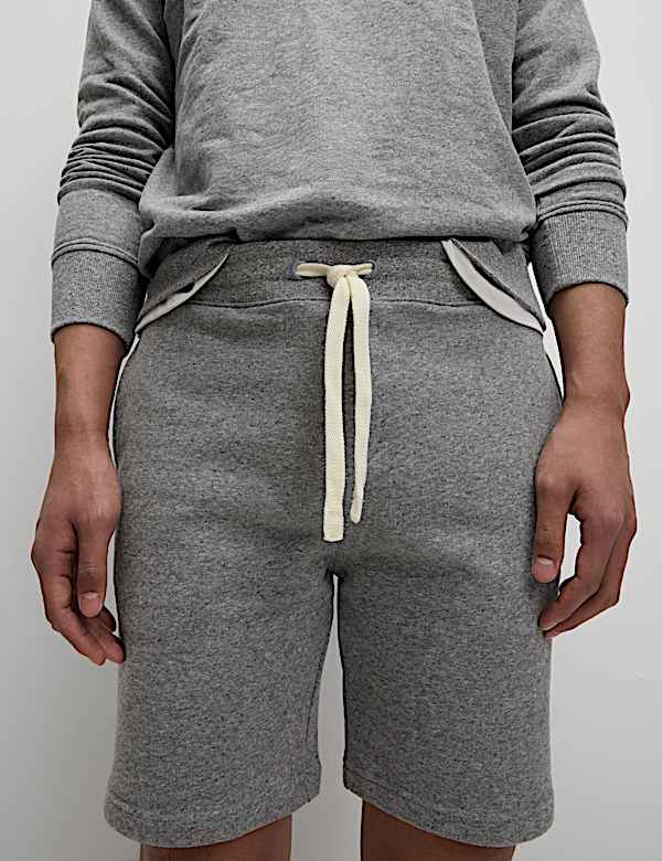 Pure Cotton Drawstring Jersey Shorts