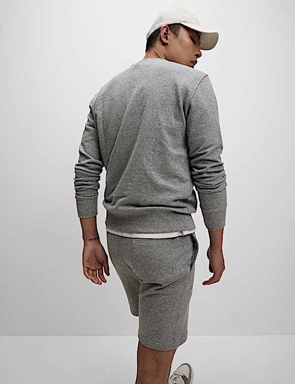 Pure Cotton Drawstring Jersey Shorts