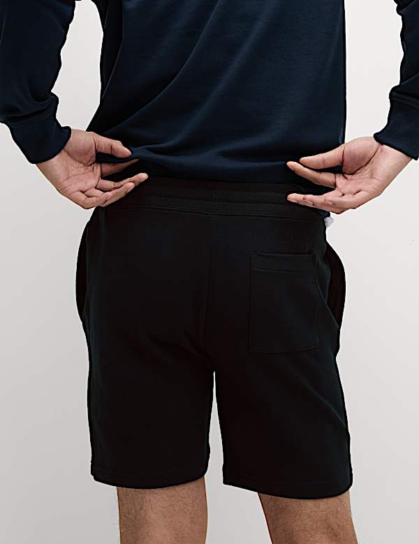 Pure Cotton Drawstring Jersey Shorts