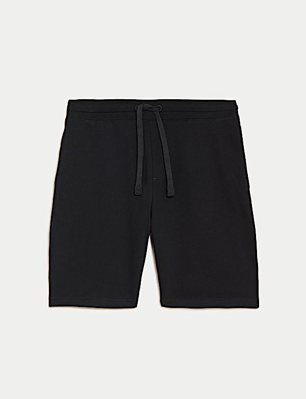 מכנסיים קצרים עם שרוך מבד ג'רסי ומכותנה טהורה - IL