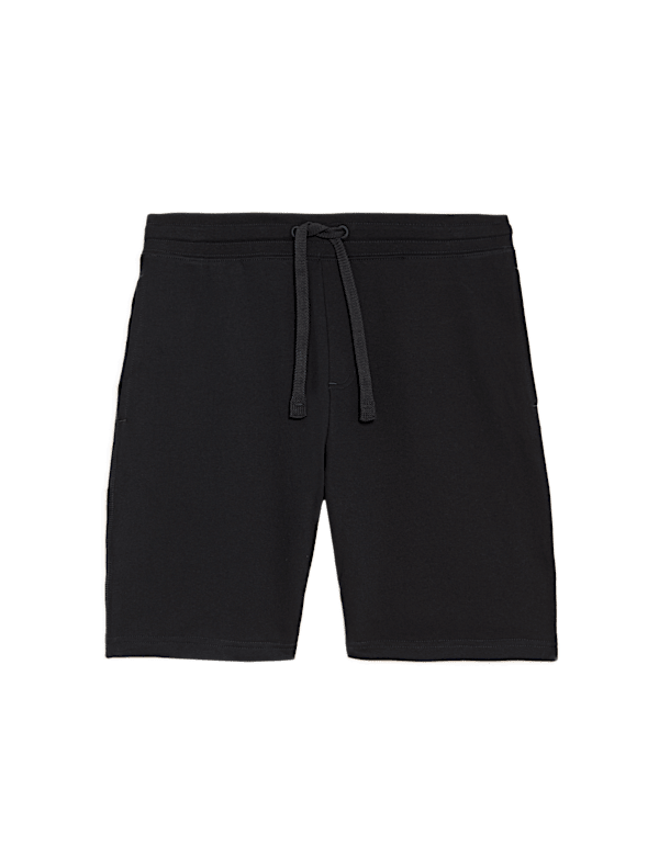 Pure Cotton Drawstring Jersey Shorts