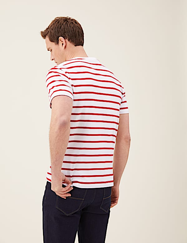 Pure Cotton Striped Heavy Weight T-Shirt
