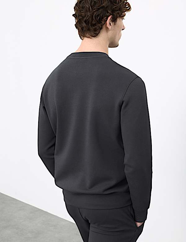 Cotton Rich Crew Neck Sweatshirt - US