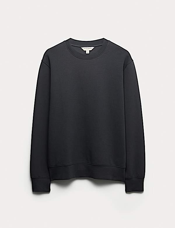 Cotton Rich Crew Neck Sweatshirt - US
