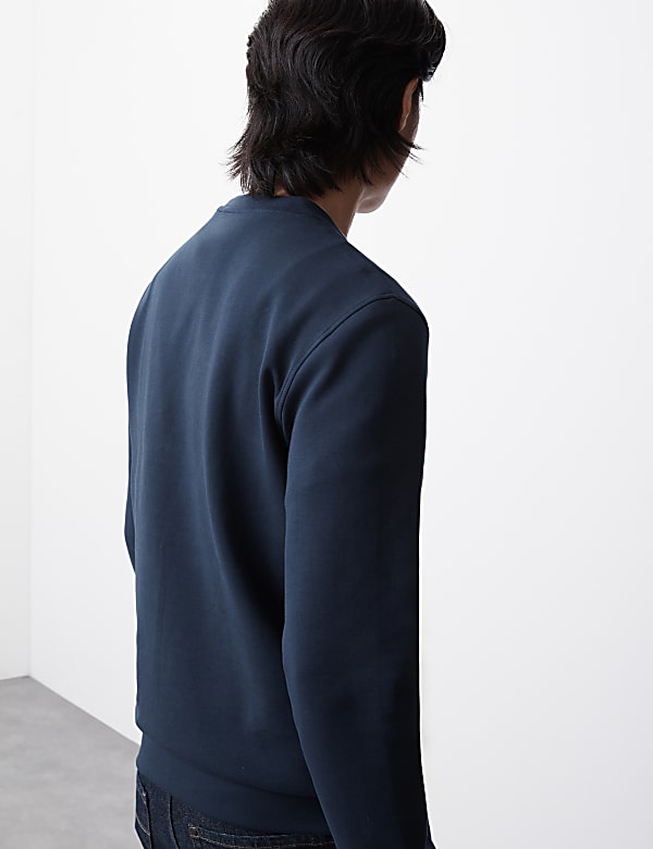 Cotton Rich Crew Neck Sweatshirt - GR