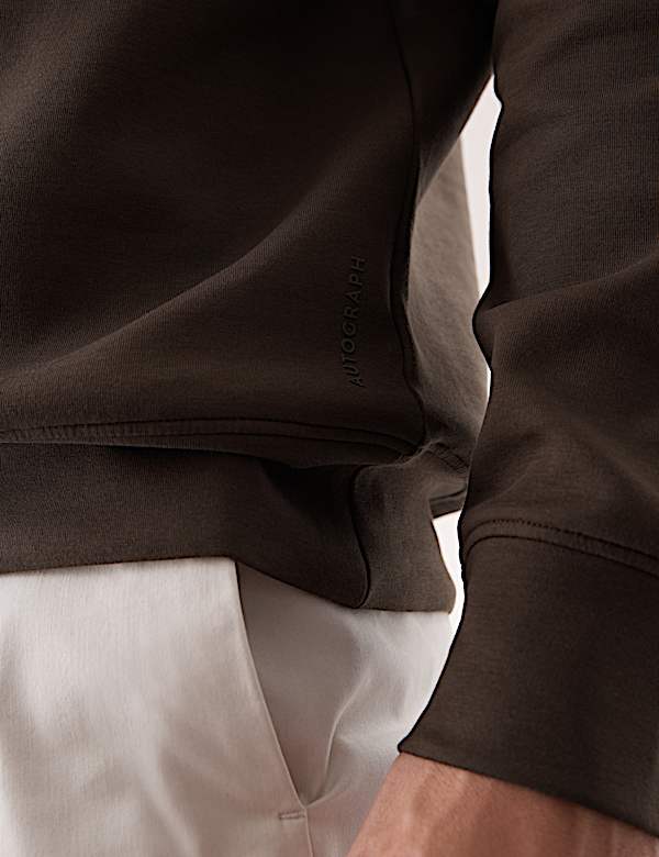 Cotton Rich Crew Neck Sweatshirt - US