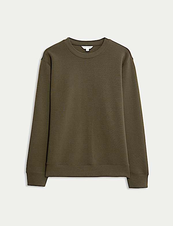 Cotton Rich Crew Neck Sweatshirt - US