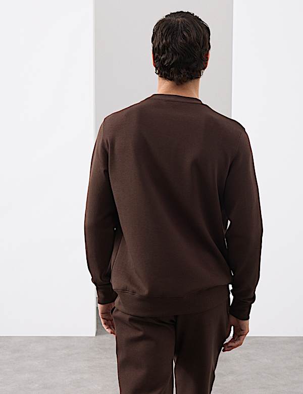 Cotton Rich Crew Neck Sweatshirt