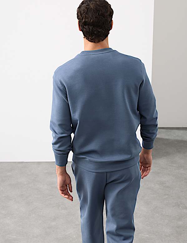 Cotton Rich Crew Neck Sweatshirt - US