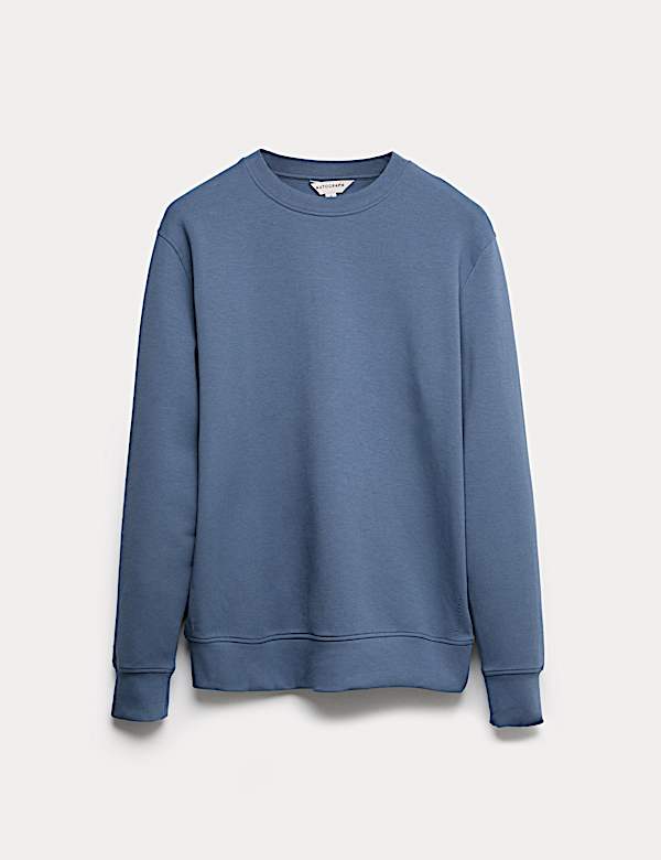 Cotton Rich Crew Neck Sweatshirt - US