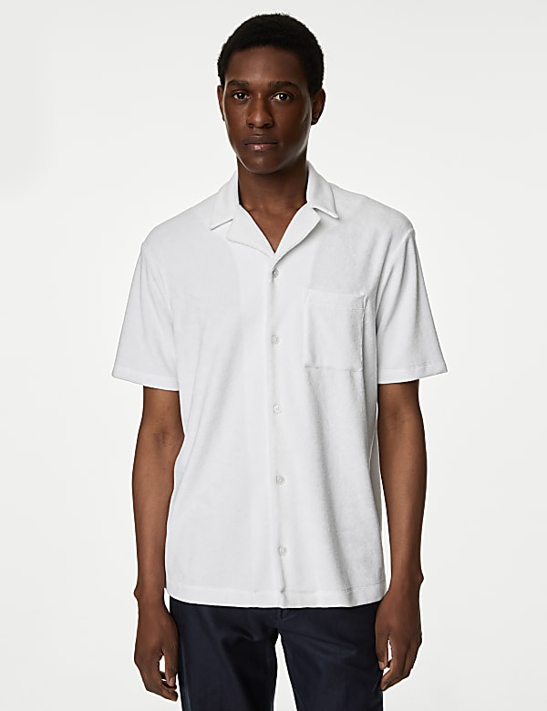 Cotton Rich Terry Towelling Polo Shirt - AU