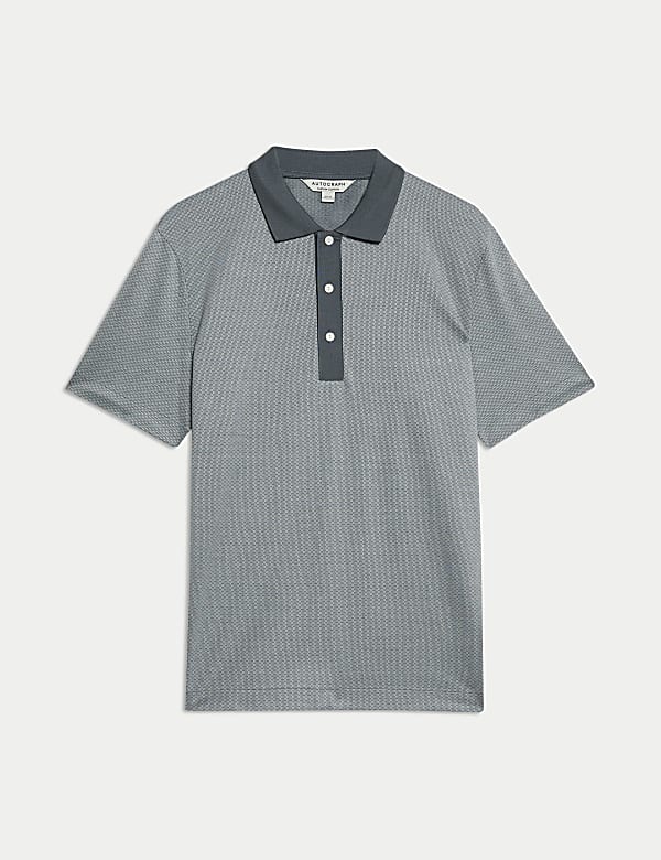 Pure Supima® Cotton Jacquard Polo Shirt - GR