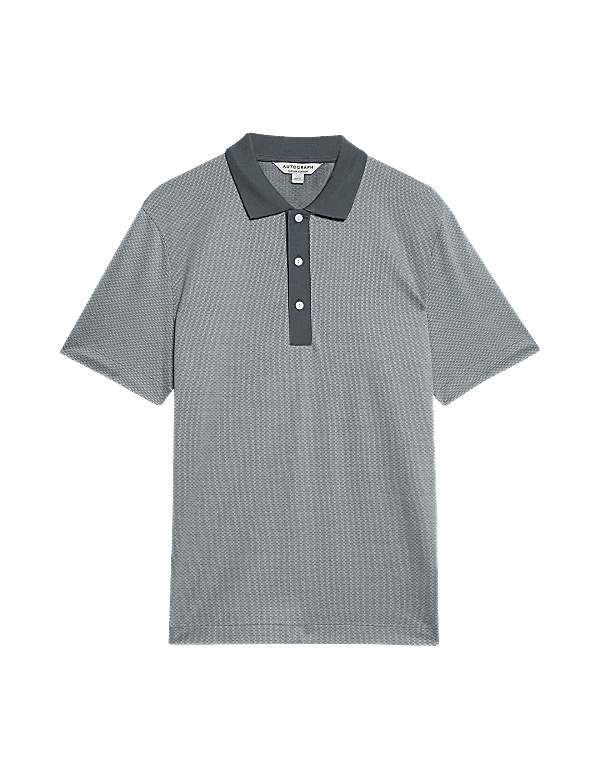 Pure Supima® Cotton Jacquard Polo Shirt
