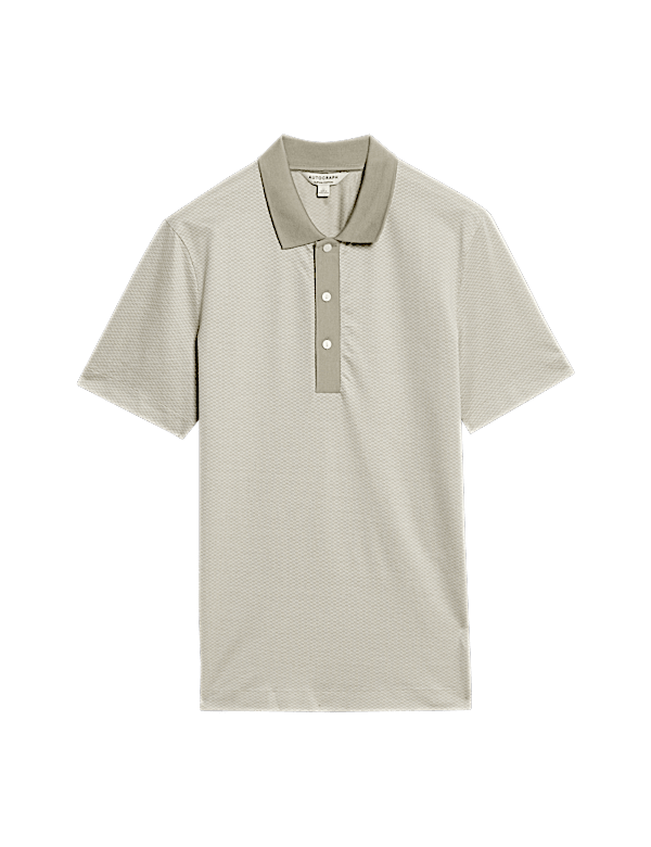 Pure Supima® Cotton Jacquard Polo Shirt