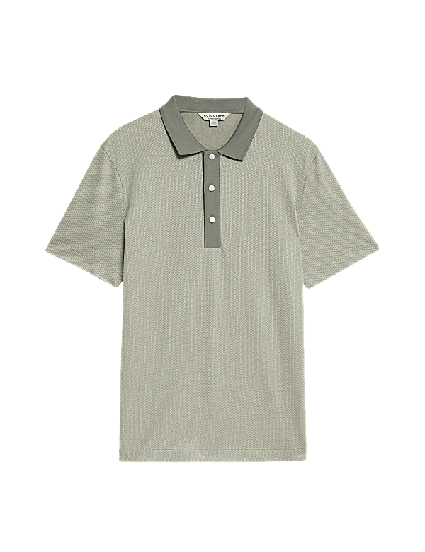 Pure Supima® Cotton Jacquard Polo Shirt