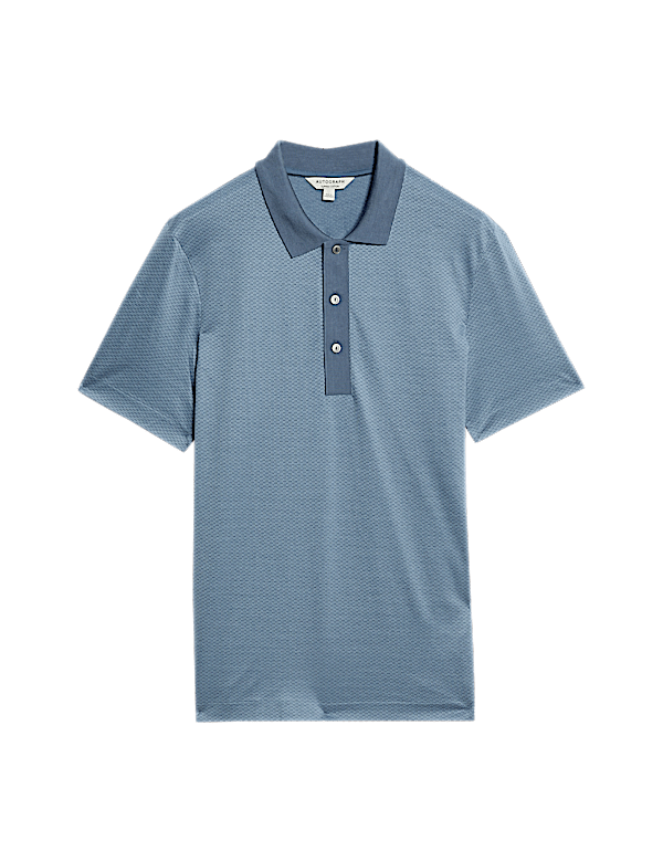 Pure Supima® Cotton Jacquard Polo Shirt