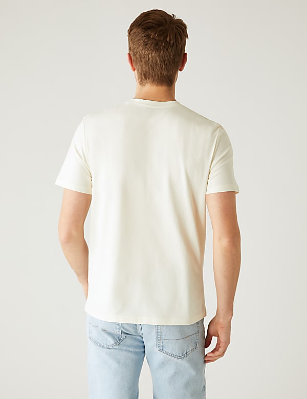 Pure Cotton Abstract Graphic T-Shirt
