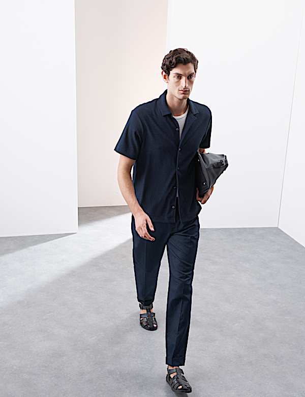 Cuban Collar Ottoman Revere Shirt