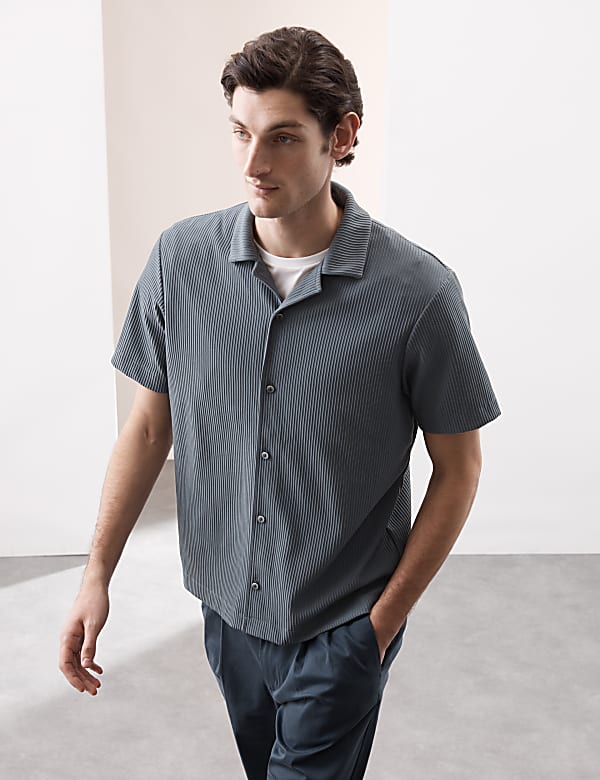 Cuban Collar Ottoman Revere Shirt - VN