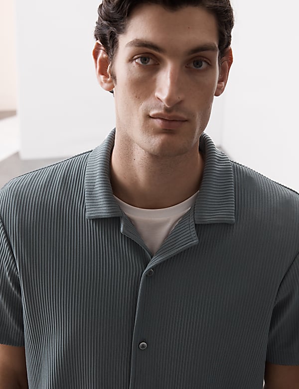 Cuban Collar Ottoman Revere Shirt - US