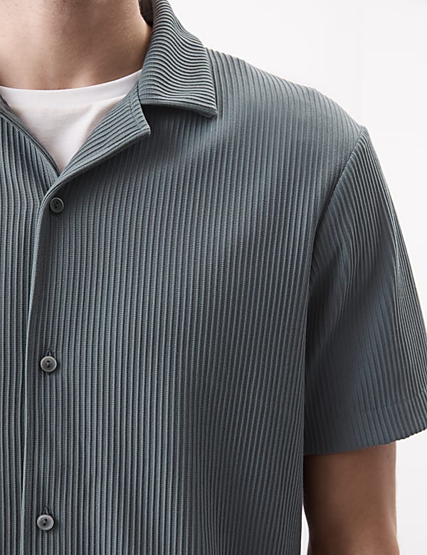 Cuban Collar Ottoman Revere Shirt - US