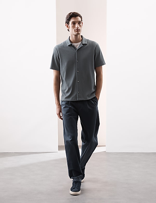 Cuban Collar Ottoman Revere Shirt - US