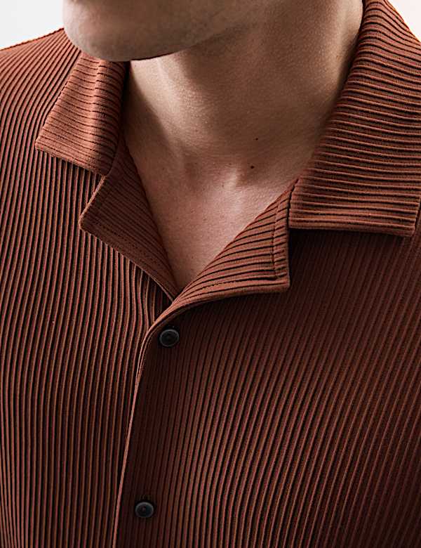 Cuban Collar Ottoman Revere Shirt - VN
