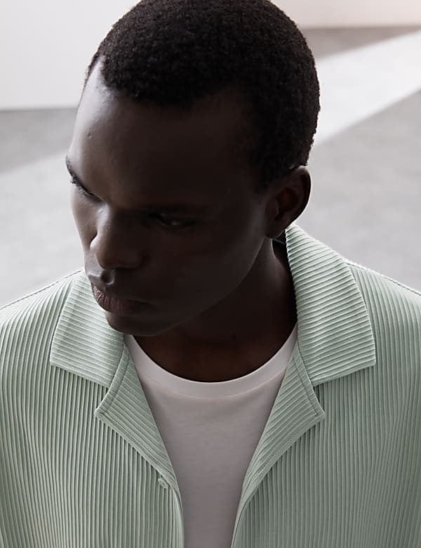 Cuban Collar Ottoman Revere Shirt
