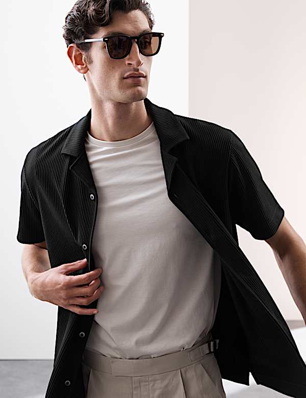 Cuban Collar Ottoman Revere Shirt - VN