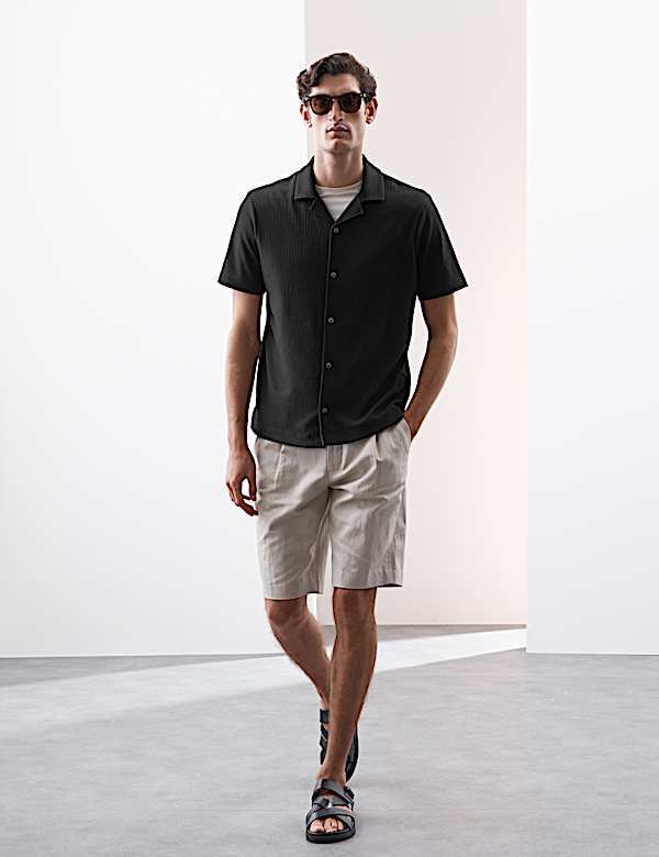 Cuban Collar Ottoman Revere Shirt - VN
