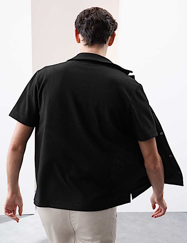 Cuban Collar Ottoman Revere Shirt - VN