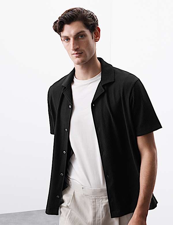 Cuban Collar Ottoman Revere Shirt - VN