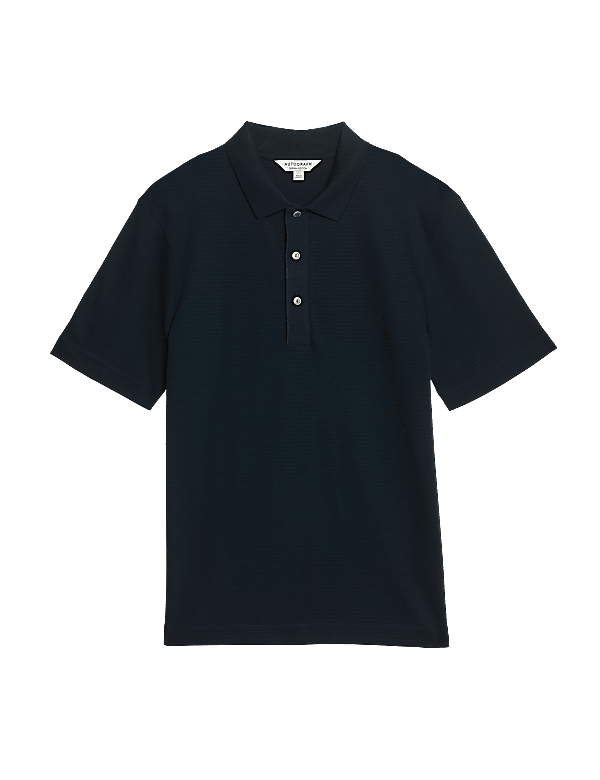 Pure Supima® Cotton Textured Polo Shirt