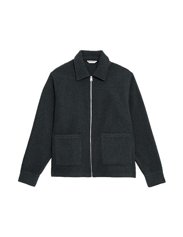 Fleece Jacket with Wool