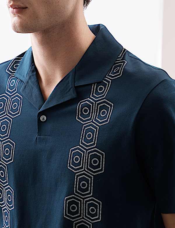 Pure Supima&reg; Cotton Embroidered Polo Shirt