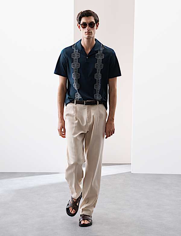 Pure Supima&reg; Cotton Embroidered Polo Shirt