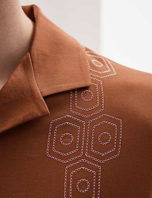 Pure Supima&reg; Cotton Embroidered Polo Shirt
