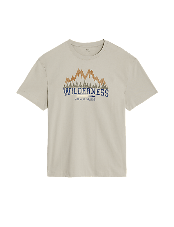 Relaxed Fit Pure Cotton Wilderness T-Shirt