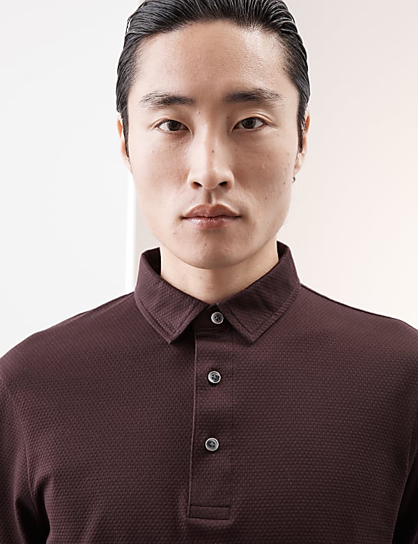 M&s long sleeve polo shirt store