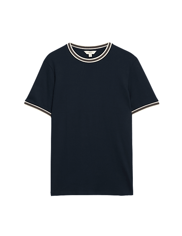 Pure Cotton Tipped T-Shirt