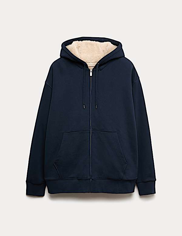 Cotton Rich Fleece Lined Hoodie - VN